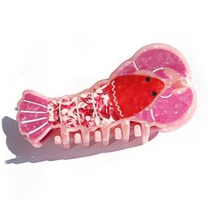 Pink Lobster Hair Clip